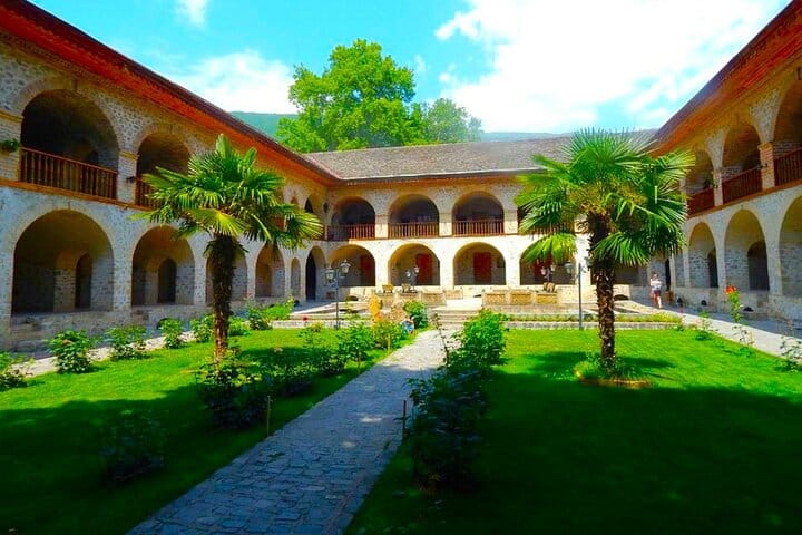 Sheki-karvansaray-caravanserai-Sheki Kish Albaninan church-Sheki Tour-Silk Road Azerbaijan
