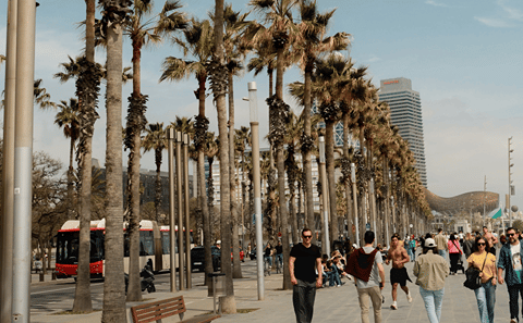 Barcelona Boat Cruise & Guide Walking Tour With Twist