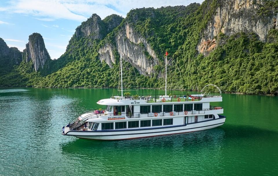 Halong Bay Luxury Day Cruise with Buffet Lunch & Sunset Party