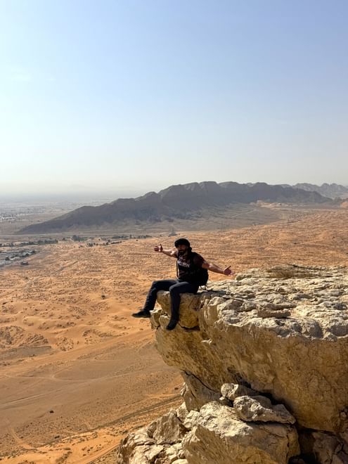 Hiking trip to the fossil rocks in Maliha with a desert Quad buggy adventure.