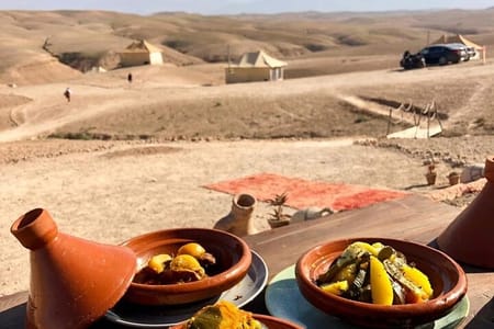 Dinner in Agafay Desert with Camel Ride or Quad Bike