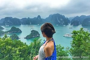 Halong Bay Day Tour with Expressway,Cave,Island,Beach from Hanoi