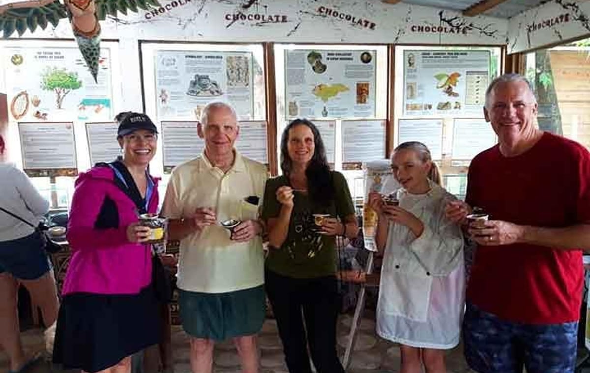 Cruise Ship Family Chocolate Factory, Sloths & Monkeys, Beach