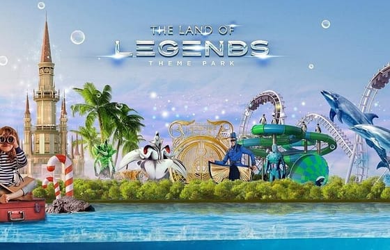 The Land of Legends Theme Park with Round Transfer from Side