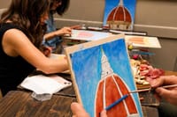Guided Painting with Unlimited Wine Sant'Ambrogio Florence 2