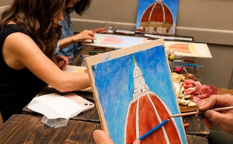 Guided Painting with Unlimited Wine Sant’Ambrogio Florence