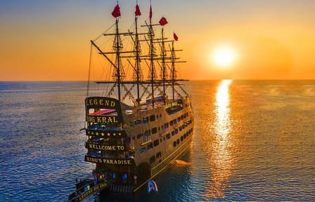 Pirate Ship Cruise Experience in Alanya with Transfers