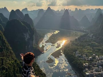 Yangshuo: Sunset & Scenic Afternoon Tour with pickup