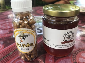 Honey and bee pollen