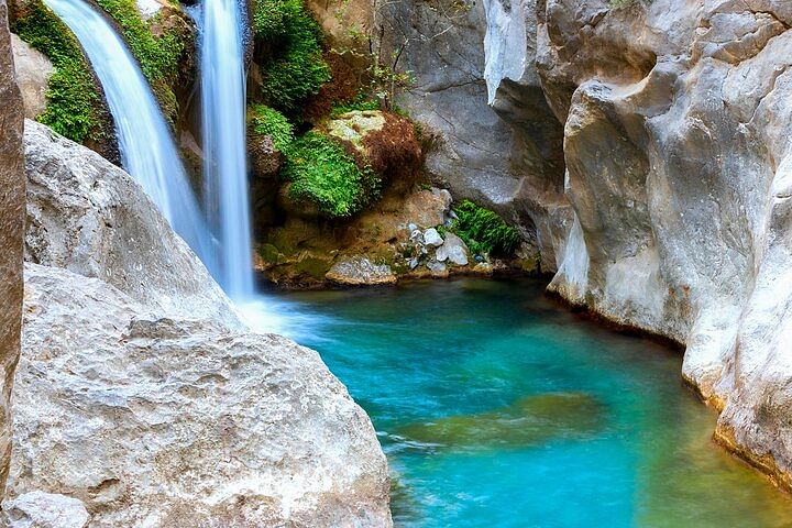 Sapadere Canyon Waterfall Tour: Swim, Lunch & Cave Exploration from Side