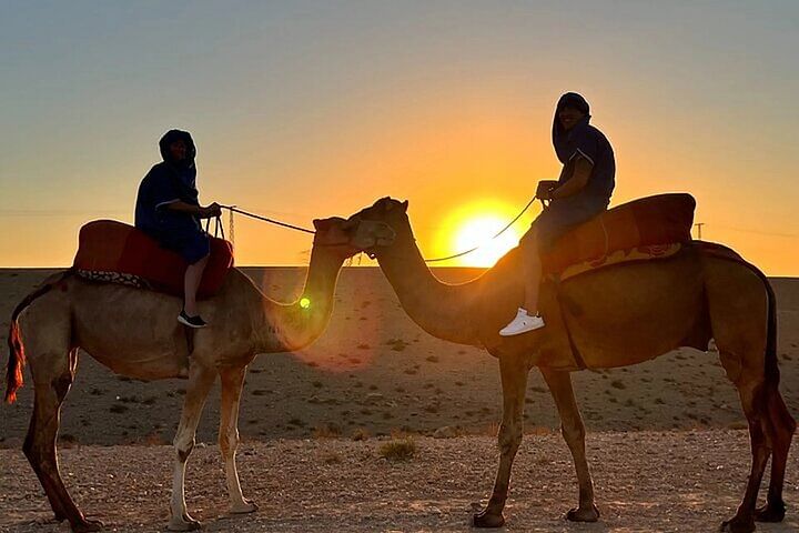 Magical Sunrise Camel Ride & Breakfast in Agafay Desert from Marrakech