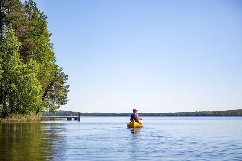 Canoeing trip in Rovaniemi