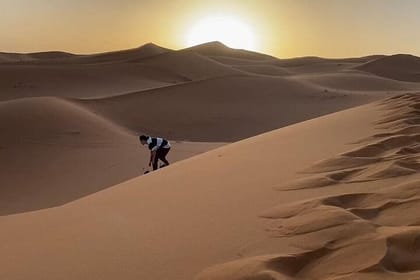 Authentic Desert Oasis Camp In Merzouga Dunes For Overnight