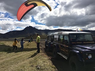 Tandem Paragliding over the Rugged Lava Fields at Blue Mountains, photo 10