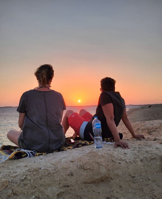 Sunset at the camp, Ras Mohamed