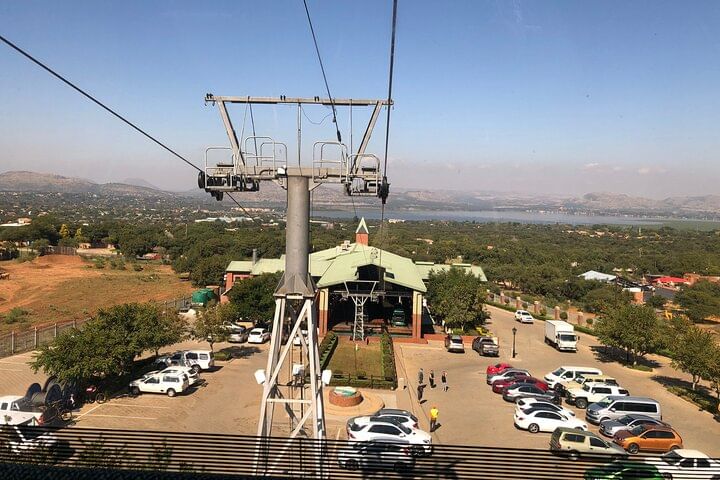 Cable car departing for the mountain