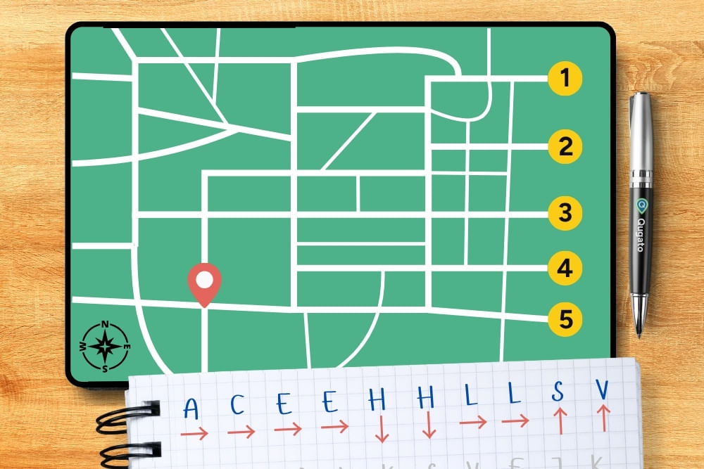 Detail of a challenge in the City Detective city game