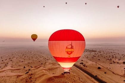 Hot Air Balloon Adventure Ride in Dubai with Hotel Pick up & drop