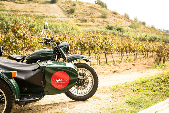 Half Day Winery Tour on Sidecar Motorcycle