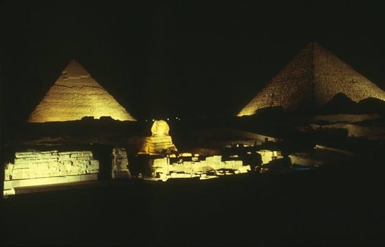 Private Sound and Light Show at Giza Pyramids