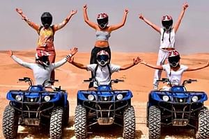 Agafay désert quad bike camel ride sunset diner dansine fier show
