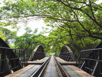 Erawan Waterfall, River Kwai Bridge & JEATH War Museum Tour from Bangkok