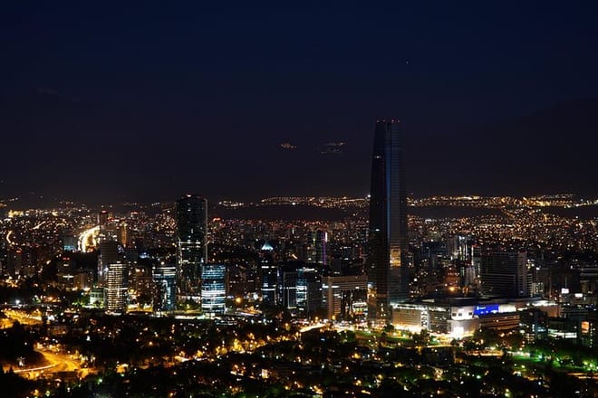 Private Tour: Santiago at Night with Dinner and Show