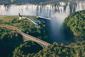 Helicopter Tour Over Victoria Falls in Zimbabwe