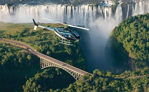 Helicopter Tour Over Victoria Falls in Zimbabwe