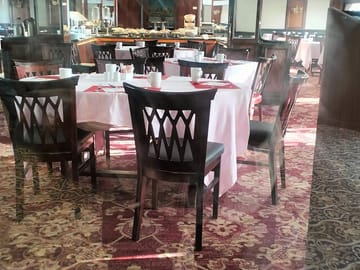 Restaurant in the cruise ship