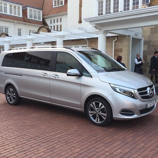 Glasgow Airport to City Mercedes Minivan
