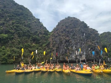 kayaking in the bay