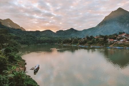 Nong Khiaw Waterfalls Adventure: Trekking, Cruising & Local Culture