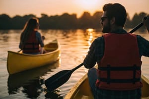 Rovaniemi: Midnight Sun Canoeing Tour & Barbeque - Small Group
