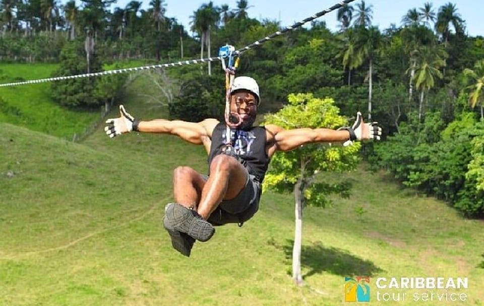 Ziplining Adventure Over Punta Cana's Lush Landscape