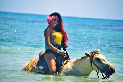 Horse Back Ride with Bamboo Rafting & Limestone Massage Combo from Montego Bay