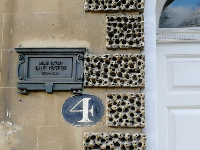 You will hear about some of Bath's famous residents