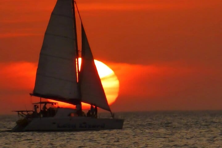 Costa Rica Catamaran Private Sunset Tour: Set Sail into a Fire-Sky Dream!