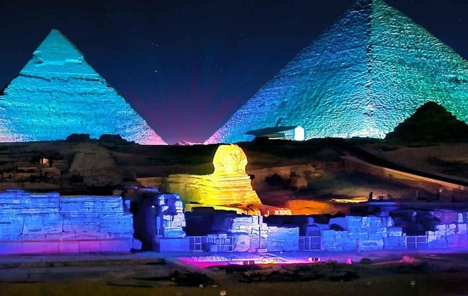 Sound and Light Show at Giza Pyramids with Dinner