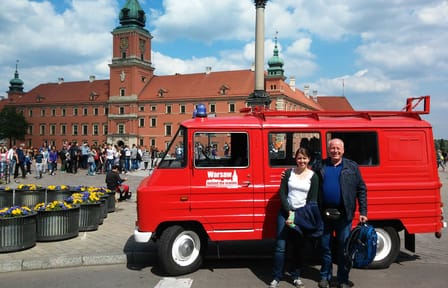 Custom Private Retro Minibus Tour of Warsaw's Highlights