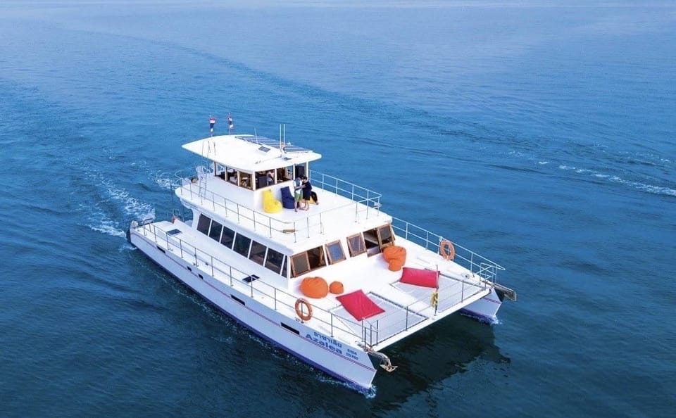Amazing Coral Island & Sunset Dinner with Power Catamaran