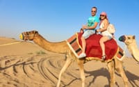  Camel ride in the Dubai desert."