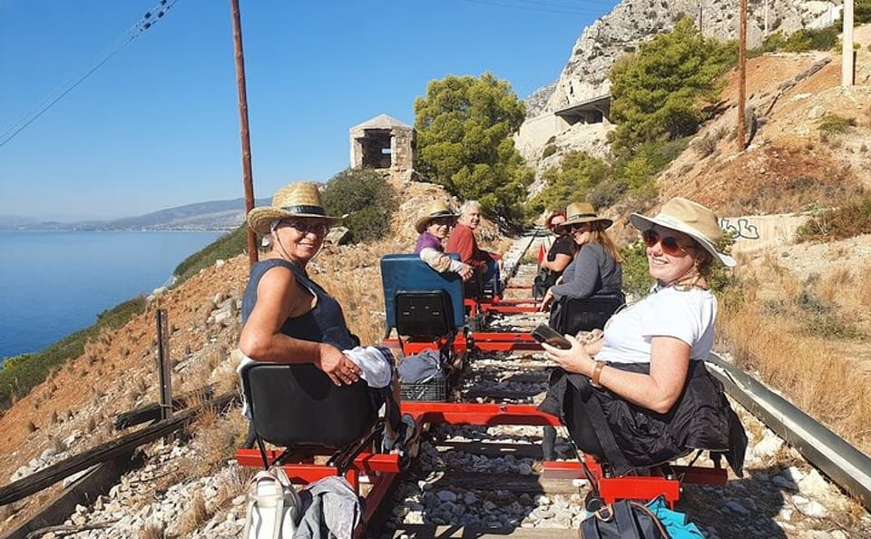 Adventure Tour with Rail Biking and Kayaking near Athens