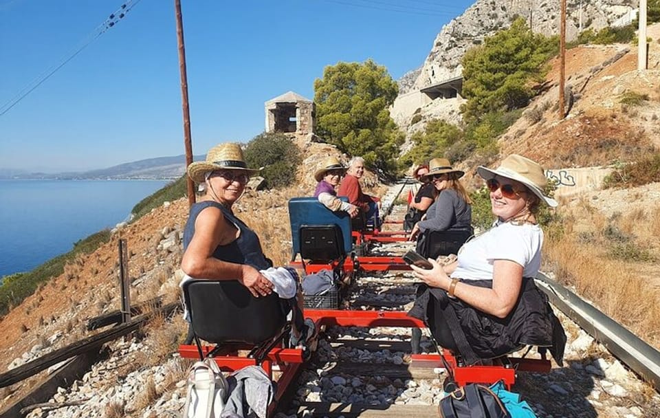 Adventure Tour with Rail Biking and Kayaking near Athens