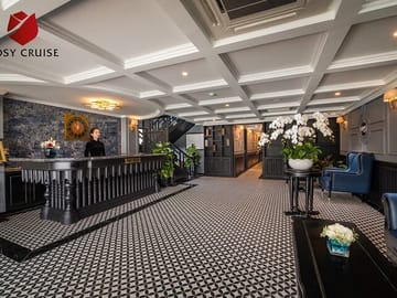 Luxury Rosy Cruise 3 Days Explore Halong Bay Lan Ha Bay Private Balcony