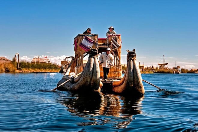 Ride a Traditional Totora Reed Boat