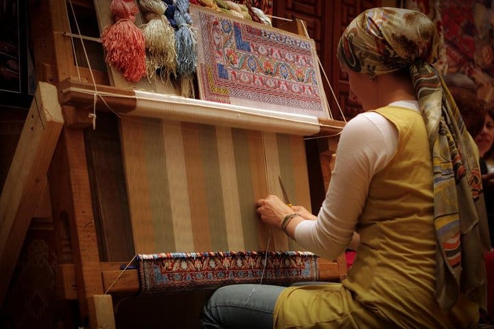 typical turkish handmade rug