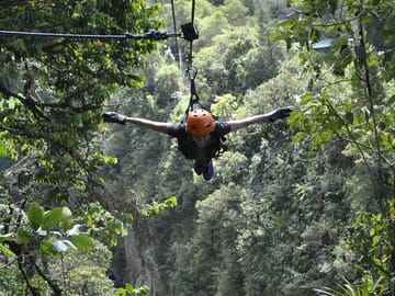 Zipline Adventure Over Waterfalls in Cantón Baños