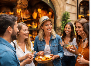 Original Wine, Sweet and Savory Food Walking Tour in Bordeaux