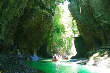 Maritvili Canyon. Prometheus Cave. Okatse Canyon from kutaisi.